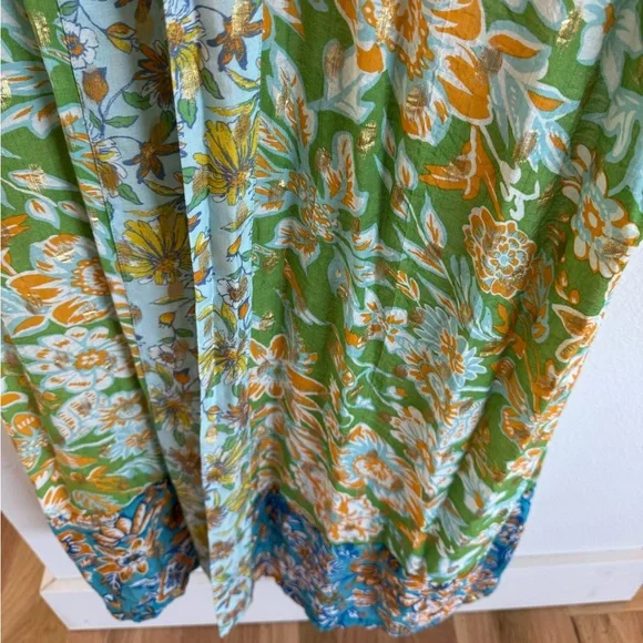 Gorgeous Anthro kimono style full length duster. One size fits all. - Picture 6 of 9